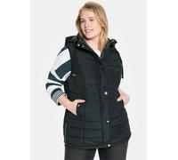 Longweste SHEEGO, Damen, Gr. 56, schwarz, 100% Polyester, unifarben, Westen Longweste (22393010-56) schwarz
