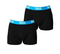 Lonsdale - Boxershorts für Herren (2er-Pack) (Schwarz/Leuchtendes Blau) XL
