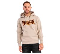 Lonsdale Herren Kapuzensweatshirt Hooded Classic LL002 schmale Passform Sand S