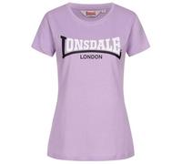 Lonsdale Women's ACHNAVAST T-Shirt, Lilac/Black/White, XS
