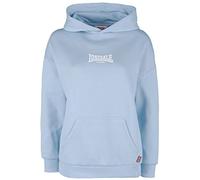Lonsdale Damen Hoodie Kilmote Kapuzensweatshirt Oversize Pastel Blue/White-XL