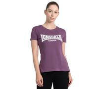 Lonsdale Damen-T-Shirt aus Baumwolle, Rundhalsausschnitt, Freizeitkleidung | 100 % gekämmte Baumwolle, weicher Griff, normale Passform, bequemes Kurzarm-T-Shirt für Reisen, Fitnessstudio & den Alltag