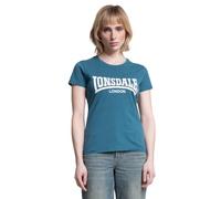 Lonsdale Damen-T-Shirt aus Baumwolle, Rundhalsausschnitt, Freizeitkleidung | 100 % gekämmte Baumwolle, weicher Griff, normale Passform, bequemes Kurzarm-T-Shirt für Reisen, Fitnessstudio & den Alltag