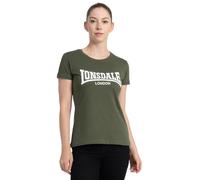 Lonsdale Damen-T-Shirt aus Baumwolle, Rundhalsausschnitt, Freizeitkleidung | 100 % gekämmte Baumwolle, weicher Griff, normale Passform, bequemes Kurzarm-T-Shirt für Reisen, Fitnessstudio & den Alltag