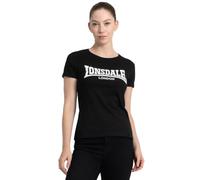 Lonsdale Damen-T-Shirt aus Baumwolle, Rundhalsausschnitt, Freizeitkleidung | 100 % gekämmte Baumwolle, weicher Griff, normale Passform, bequemes Kurzarm-T-Shirt für Reisen, Fitnessstudio & den Alltag