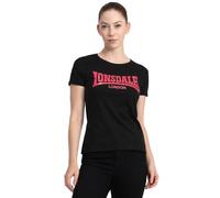 Lonsdale Damen-T-Shirt aus Baumwolle, Rundhalsausschnitt, Freizeitkleidung | 100 % gekämmte Baumwolle, weicher Griff, normale Passform, bequemes Kurzarm-T-Shirt für Reisen, Fitnessstudio & den Alltag