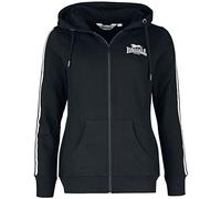 Lonsdale Damen Windygates Sweatjacke, Black/White, L EU