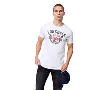 Lonsdale Fintona Short Sleeve T-shirt Weiß XL Mann