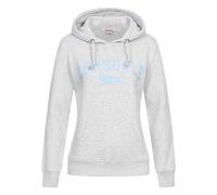 Lonsdale Frauen Kapuzensweatshirt BALNACOIL Marl Grey Light/Pastel Blue M