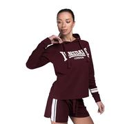 Lonsdale Frauen Kapuzensweatshirt CALLANISH Oxblood/White L 117404