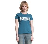 Lonsdale Frauen T-Shirt CARTMEL M, Teal/White