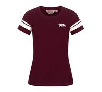 Lonsdale Frauen T-Shirt CORTON, Oxblood/Ecru, XS