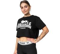 Lonsdale Frauen Cropped-T-Shirt GUTCH Common Schwarz/Weiß L
