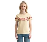 Lonsdale Frauen T-Shirt KILLEGRAY L, Beige/Terracotta