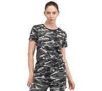 Lonsdale Frauen T-Shirt MARGILL, Camo Grey, S, 117639