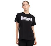Lonsdale Frauen T-Shirt Oversize OUSDALE XL, Black/Lilac/White