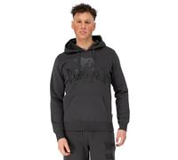 Lonsdale Men's GO Sport 2 Hooded Sweatshirt, Anthracite/Black, Large