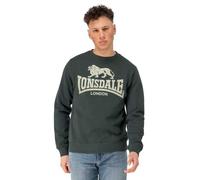 Lonsdale GO Sport Herren Rundhals Sweatshirt schmale Passform, Green/Green, XL