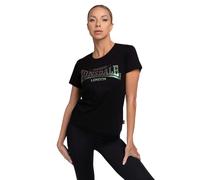 Lonsdale T-Shirt Harray Kurzarm Frauen Schwarz 95% Baumwolle 5% Elasthan M