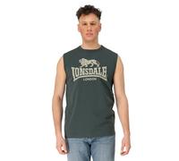Lonsdale London CLOPTON Männer Tank-Top grün XL 100% Baumwolle Basics, Casual Wear, Streetwear