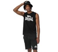Lonsdale Herren ärmelloses T-Shirt & Shorts Set normale Passform ALLANTON 5XL, Black/White
