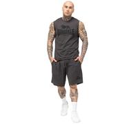 Lonsdale Herren ärmelloses T-Shirt & Shorts Set normale Passform ALLANTON XL, Anthracite/Black