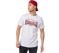 Lonsdale Herren Aldingham T-Shirt, Weiß, 4XL EU