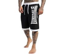 Lonsdale Herren Beachshorts Normale Passform CLENNELL, Black/White, XS