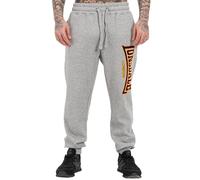 Lonsdale Herren Blackley Jogginghose, Marl Grey/Oxblood/Yellow, M