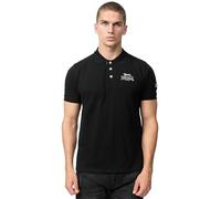 Lonsdale Polo Shirts Bruan Poloshirt schmale Passform Black/Silver-M