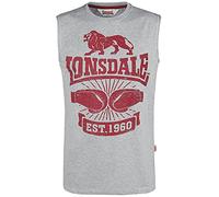 Lonsdale Herren Cleator T Shirt, Marl Grey, XL EU