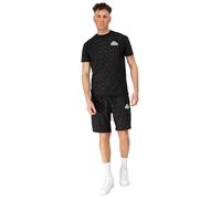 Lonsdale Herren Funktionsshirt & Shorts Set normale Passform PRESTWOOD S, Black/White