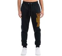 Lonsdale Herren Jogginghose Normale Passform Blackley, Black/Oxblood/Yellow, 3XL, 117650