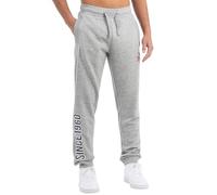 Lonsdale Herren VIRKIE Jogginghose, Marl Grey/Navy/Red, 41-44.5