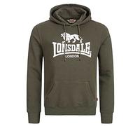 Lonsdale Herren Kapuzenpullover Fremington, Farbe:Green/White, Größe:3XL