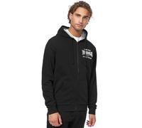 Lonsdale Herren Kapuzensweatjacke mit Reißverschluss Normale Passform LINTMILL 3XL, Black/White/Grey
