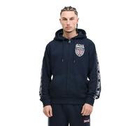 Lonsdale Matfen Full Zip Sweatshirt Blau M Mann