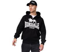 Lonsdale London Männer Zip Hoodie Krafty in schwarz XXXL schwarz