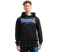 Lonsdale Herren Kapuzensweatshirt Normale Passform Chatsworth Black/Blue S