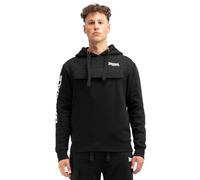 Lonsdale Herren Kapuzensweatshirt Normale Passform RUSHEN 3XL, Black/White/Olive