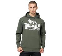 Lonsdale Herren Kapuzenpullover Sherborne, Farbe:Green/White, Größe:M