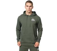 Lonsdale Herren Kapuzenpullover Talmine, Farbe:Green/White, Größe:S