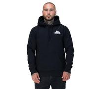 Lonsdale Herren Kapuzensweatshirt Talmine – normale Passform – Schwarz/Weiß Größe L