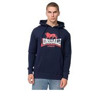 Lonsdale Herren Kapuzensweatshirt Normale Passform THURNING Navy/Red/White S