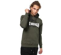 Lonsdale Herren Kapuzensweatshirt Normale Passform THURNING XXXL, Olive/Black/White
