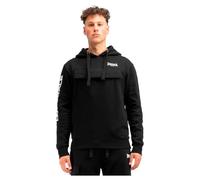 Kapuzensweatshirt LONSDALE Gr. M, black, white, olive Herren Sweatshirts (25679459-M) black, white, olive