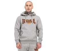Lonsdale Kapuzenpullover Classic LL002 schmale Passform Herren Grau XL