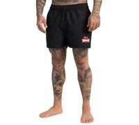 Lonsdale Herren Badehose Kilstay Schwarz/Rot/Weiß Größe M
