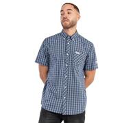 Lonsdale Herren Kurzarmhemd schmale Passform BRIXWORTH, Blue/White/Black, S