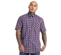 Lonsdale Kurzarmhemd BRIXWORTH, im Karo-Look M bunt Herren Kurzarm Freizeithemden Hemden M darkblue, red, white